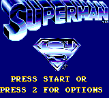Superman - The Man of Steel Title Screen